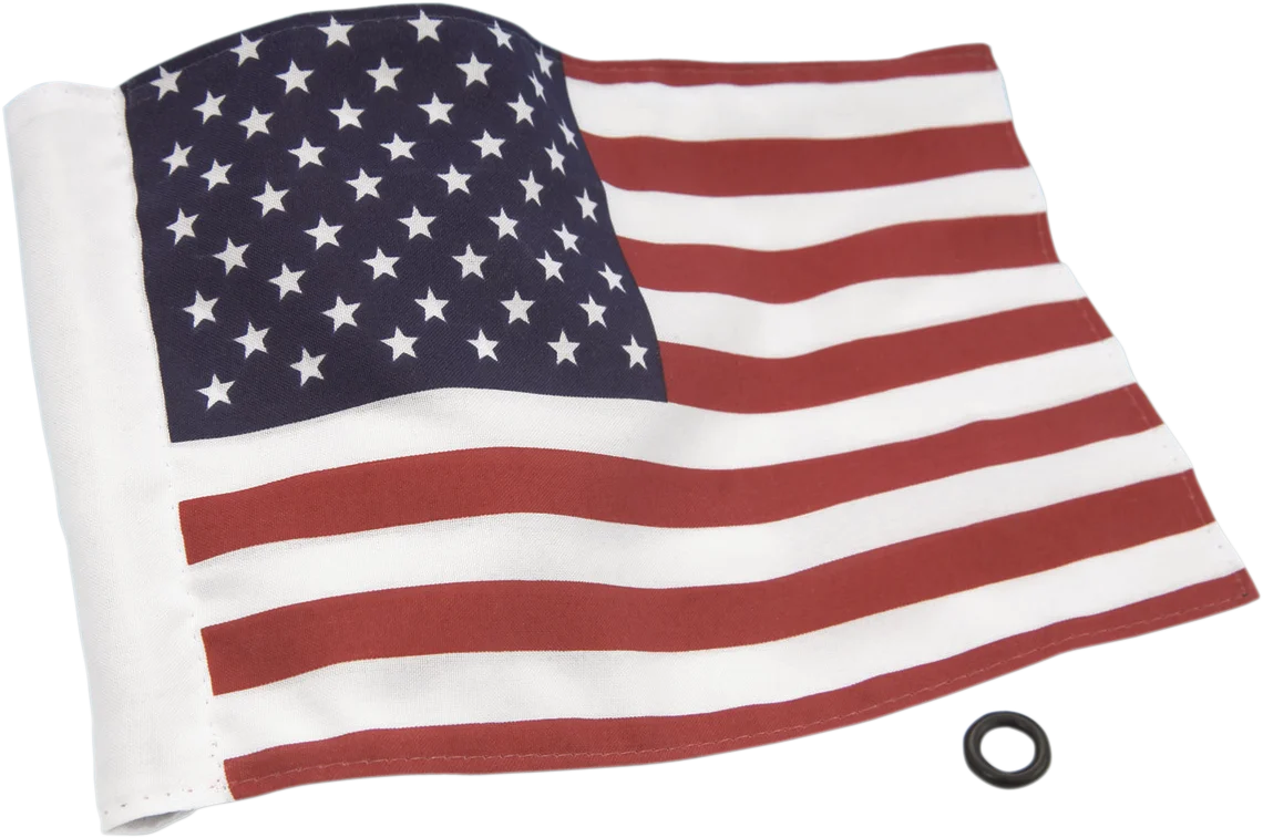 Patriotic American Flag Clipart with Elegant Waving Textile Design