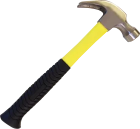 Professional Carpenter's Precision Hammer Clipart Design with Ergonomic Grip