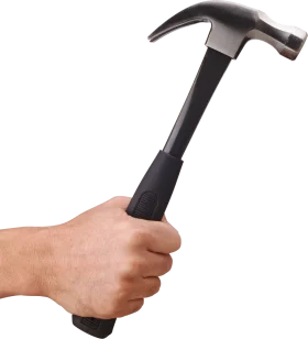Professional Woodworking Hammer Clipart - Ergonomic Design for Precision Work