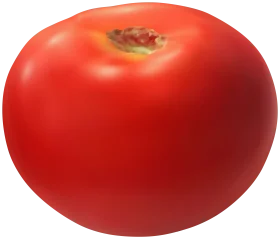 Fresh Ripe Red Tomato Clipart: A Succulent Culinary Illustration of Garden Perfection