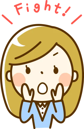 Adorable Cheering Cartoon Character Clipart with Motivational Fight Spirit