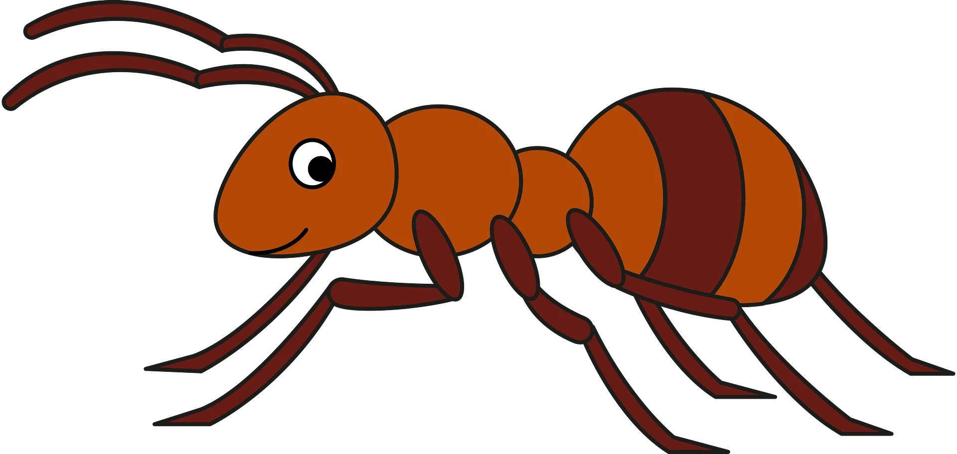 Friendly Cartoon Fire Ant Clipart: A Cheerful Illustration of Insect Life