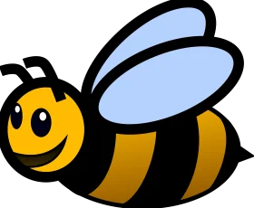 Adorable Cartoon Bumblebee Clipart: Cute Flying Insect Illustration for Kids