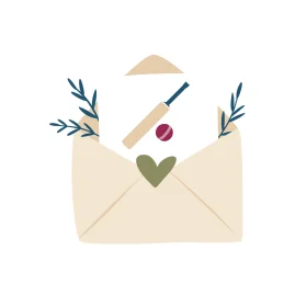 Charming Rustic Love Letter Envelope Clipart with Botanical Accent Branches