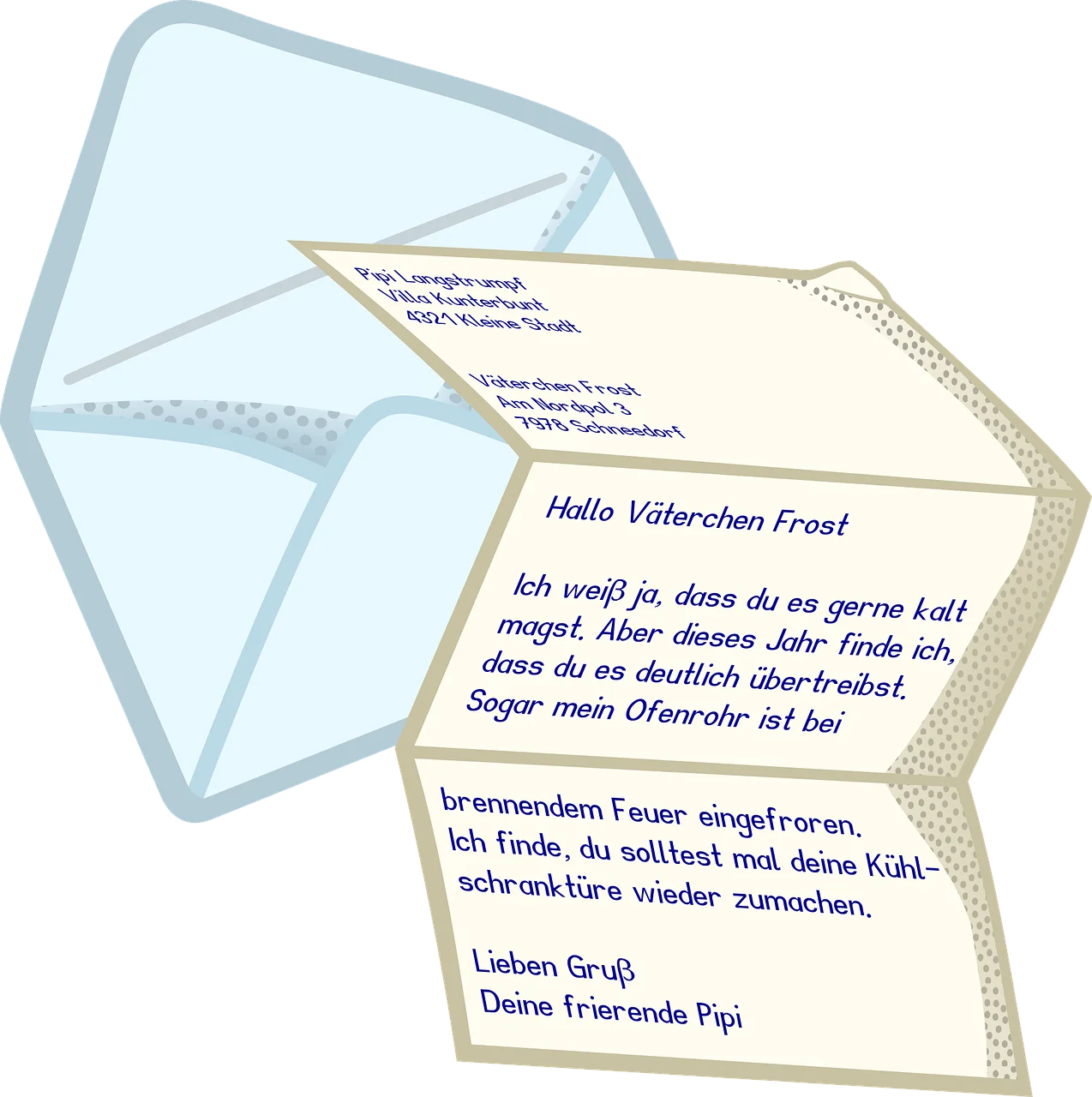 Vintage Envelope and Letter Clipart with Soft Pastel Color Palette