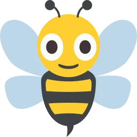 Adorable Cartoon Bumblebee Clipart: Cute and Friendly Honeybee Illustration
