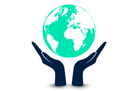 Caring Hands Embracing Global Sustainability Environment Clipart Design