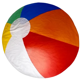 Colorful Classic Beach Ball Clipart: Summer Fun Inflatable Sphere Design