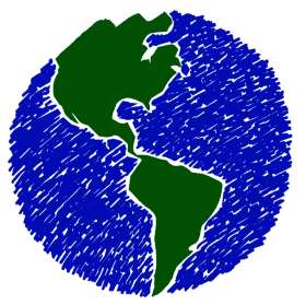 Hand-Drawn Sketchy Earth Clipart Representing Global Connectivity and Unity