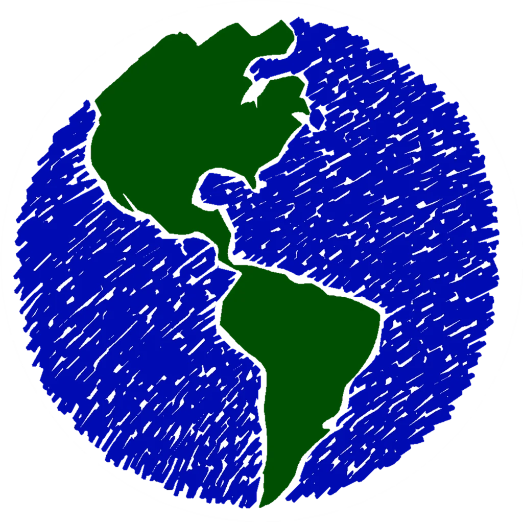 Hand-Drawn Sketchy Earth Clipart Representing Global Connectivity and Unity