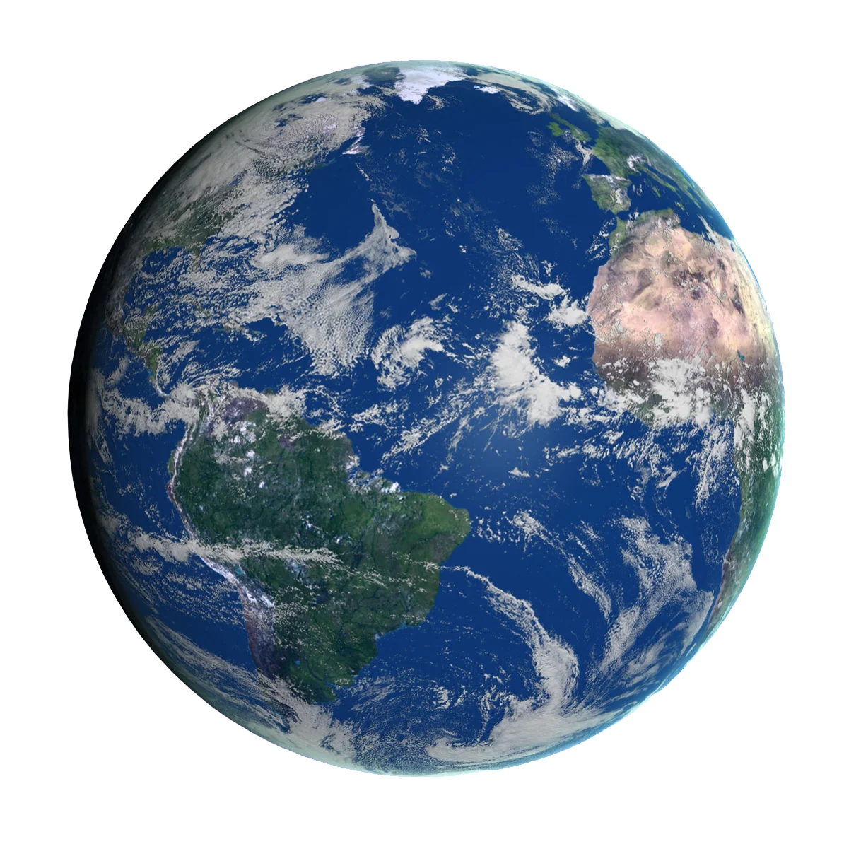 Photorealistic Earth Clipart: A Stunning Satellite View of Our Blue Planet