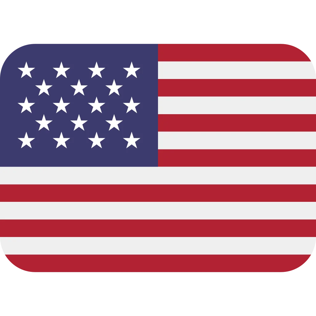 Classic American Flag Clipart Design with Rounded Corners and Patriotic Color Palette