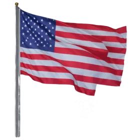 Majestic United States National Flag Clipart - Stars and Stripes Waving Proudly