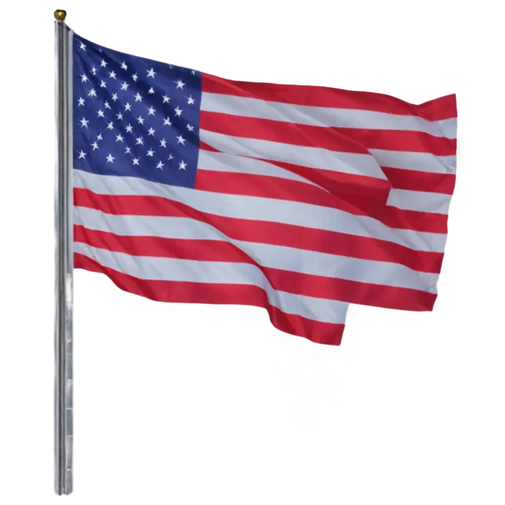 Majestic United States National Flag Clipart - Stars and Stripes Waving Proudly