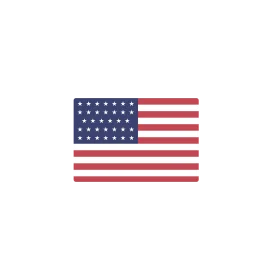 Vintage American Flag Clipart - Iconic Stars and Stripes Graphic Design Element