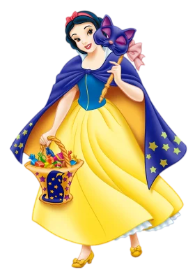 Enchanting Snow White Disney Princess Classic Storybook Clipart Illustration