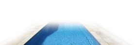 Serene Blue Swimming Pool Oasis Minimalist Clipart Design Illustration