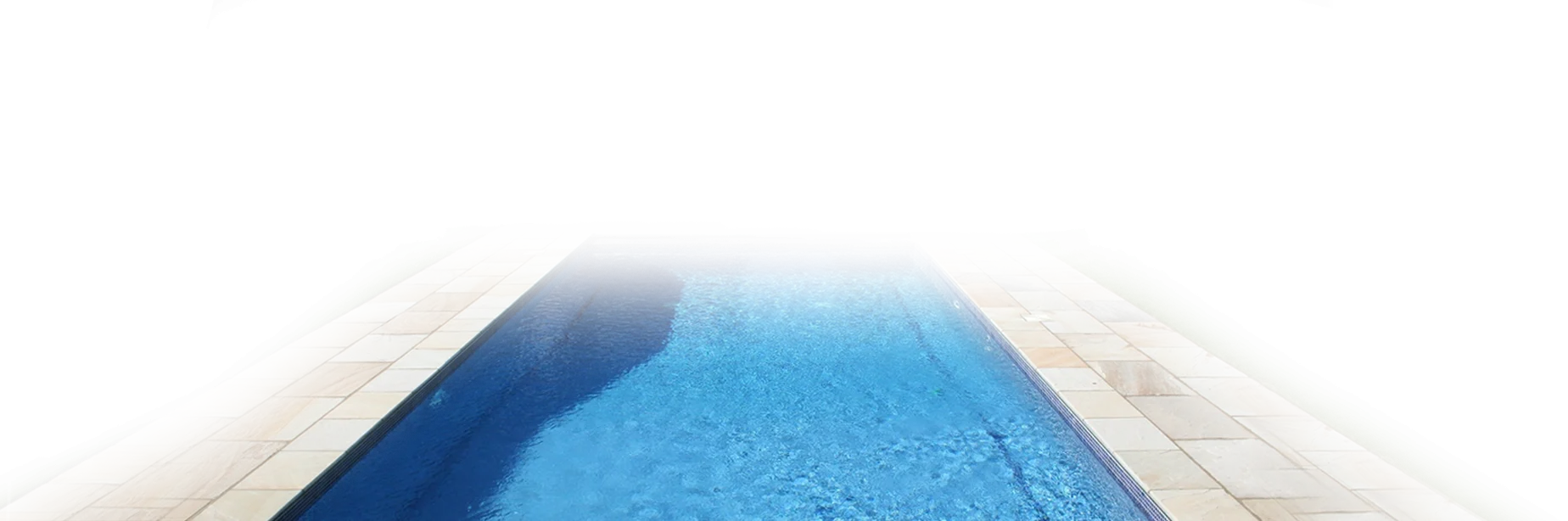 Serene Blue Swimming Pool Oasis Minimalist Clipart Design Illustration