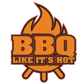 BBQ Like It's Hot Flame-Infused Barbecue Grill Clipart Design
