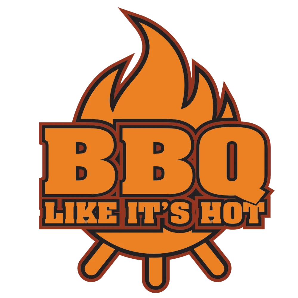 BBQ Like It's Hot Flame-Infused Barbecue Grill Clipart Design