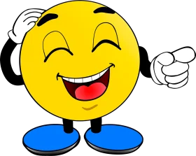 Cheerful Emoji Clipart Character with Headphones and Playful Personality