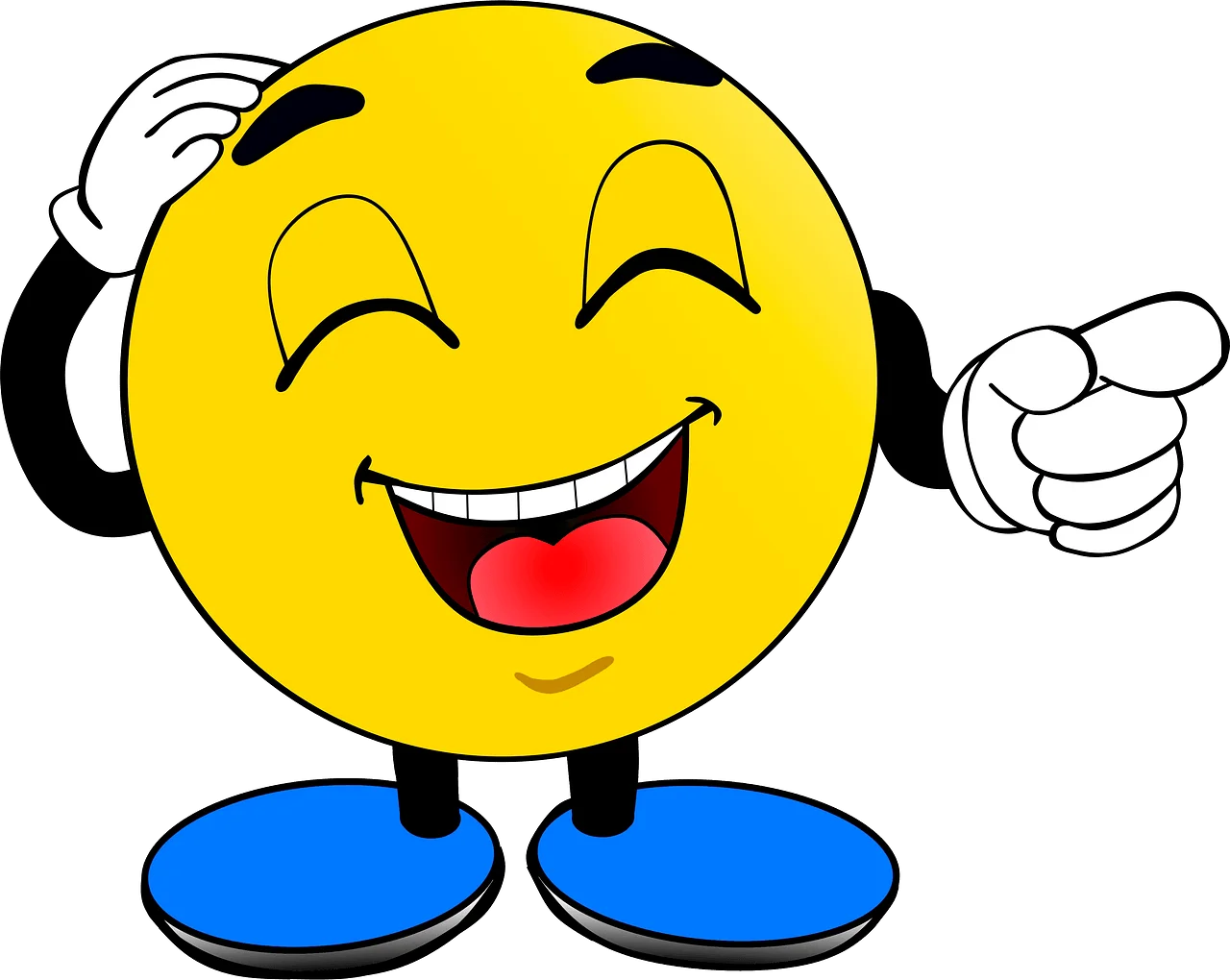Cheerful Emoji Clipart Character with Headphones and Playful Personality
