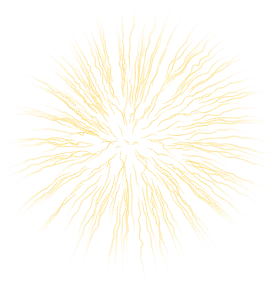 Elegant Pale Yellow Starburst Fireworks Clipart Design Element