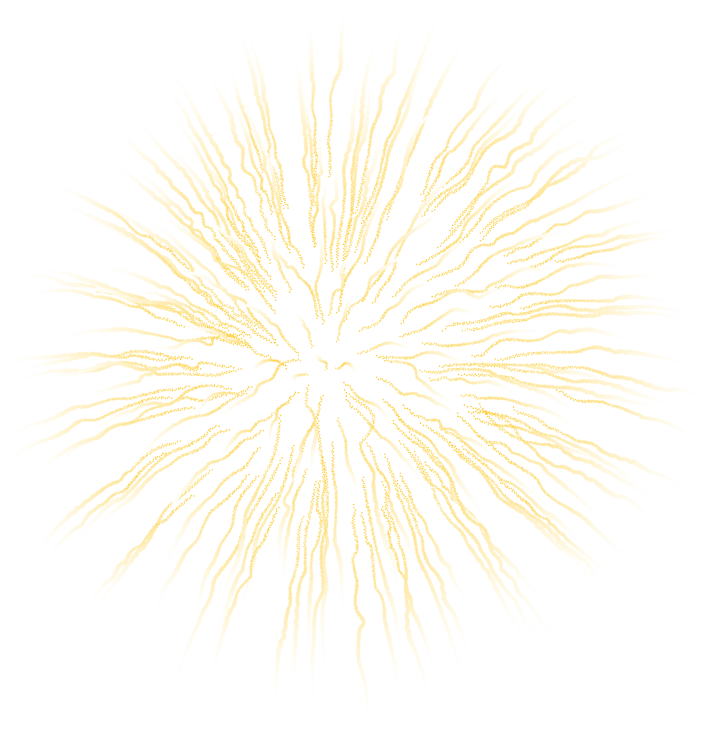 Elegant Pale Yellow Starburst Fireworks Clipart Design Element