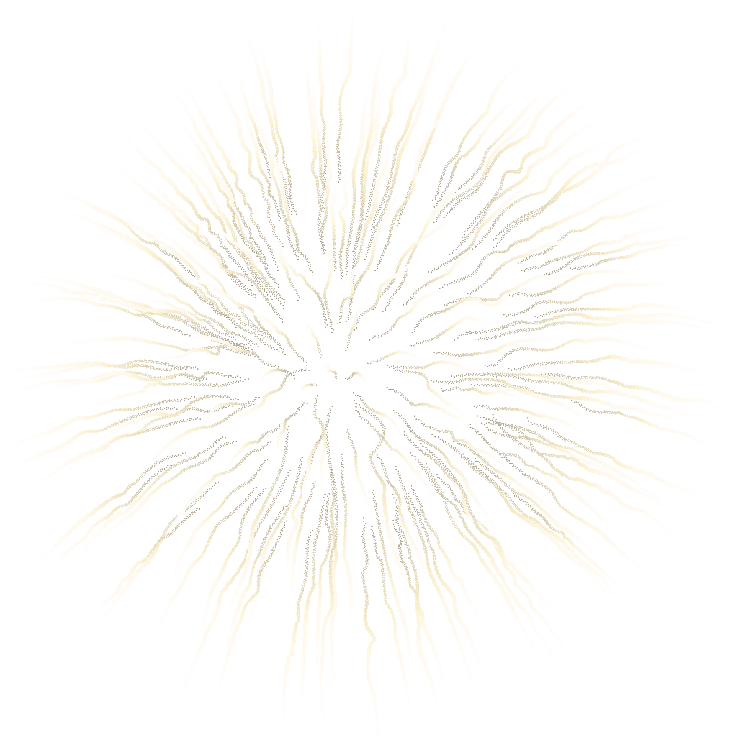 Radiant Burst of Luminescent Fireworks Explosion Clipart Design Element