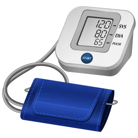 Digital Blood Pressure Monitor Clipart: Medical Health Tracking Device