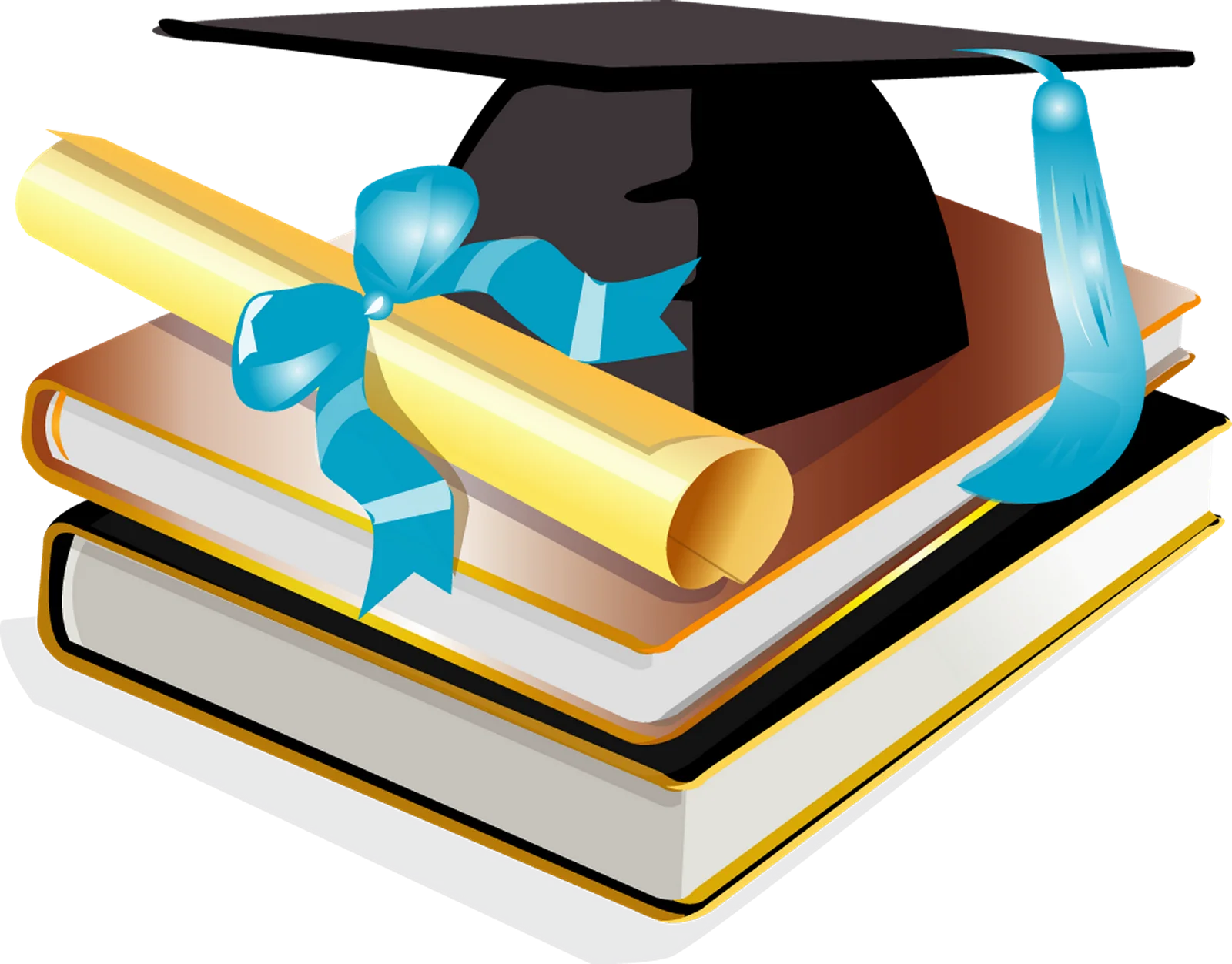 Academic Achievement Celebration Graduation Diploma Clipart Illustration