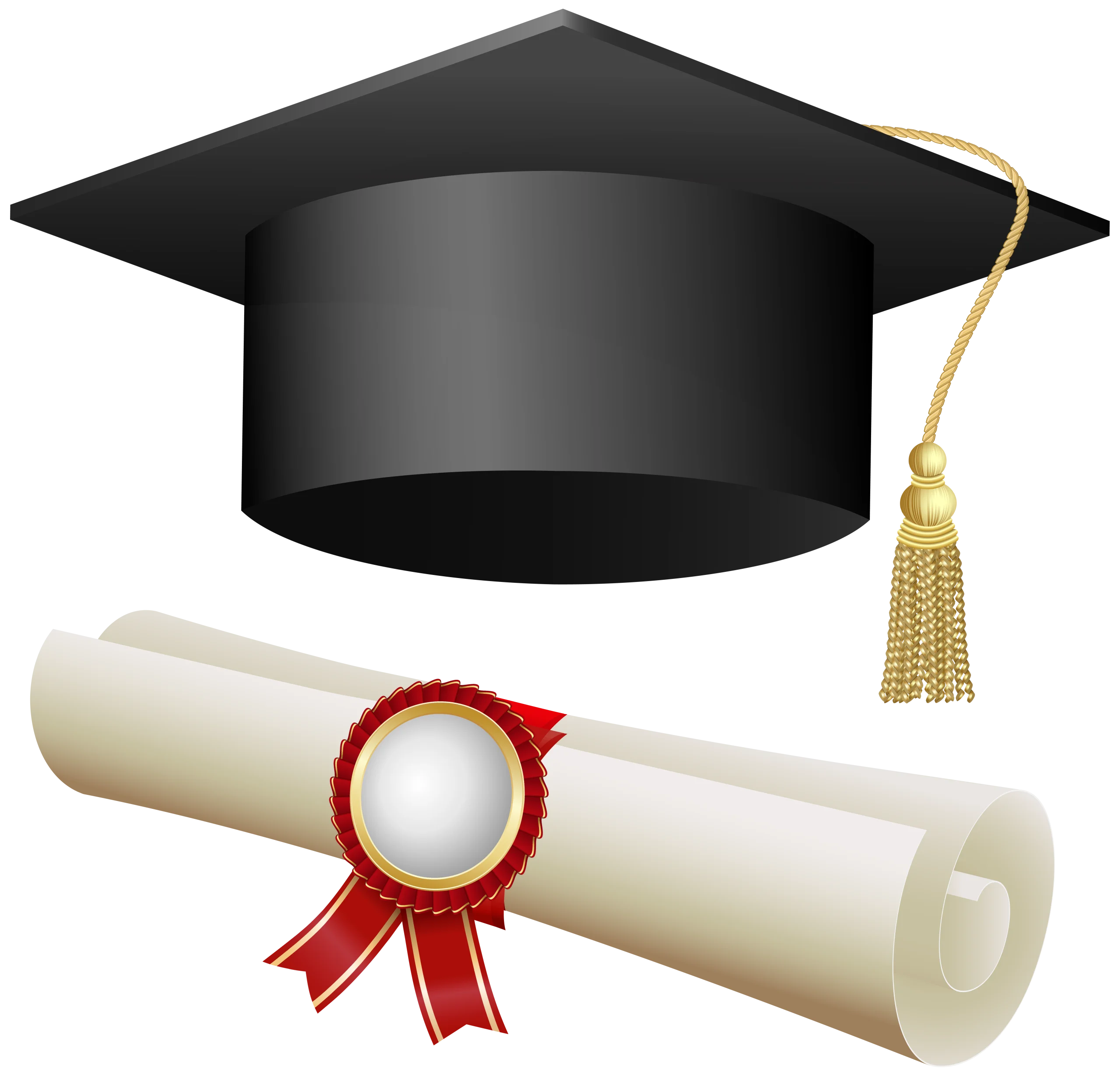 Elegant Graduation Achievement Clipart Symbolizing Academic Success and Milestone