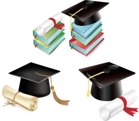 Graduation Celebration Clipart: Academic Achievement and Learning Milestones