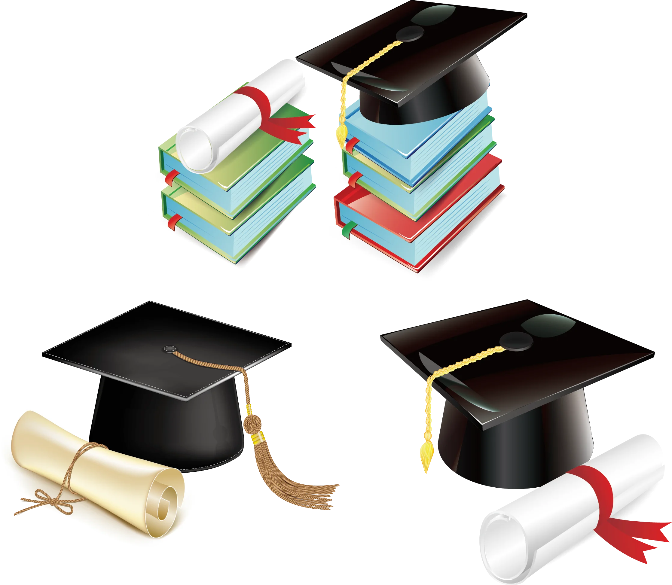 Graduation Celebration Clipart: Academic Achievement and Learning Milestones