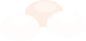 Minimalist Pastel Eggs Clipart Illustration with Soft Contours and Delicate Design
