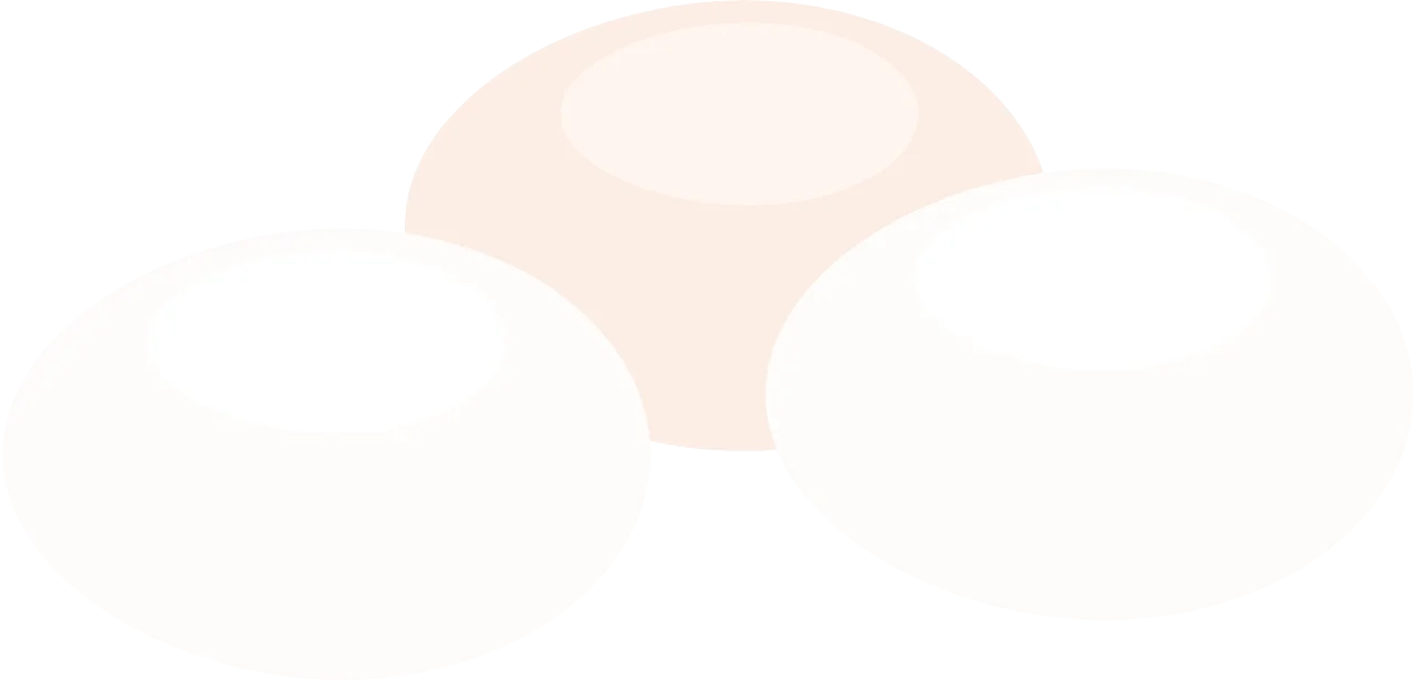 Minimalist Pastel Eggs Clipart Illustration with Soft Contours and Delicate Design