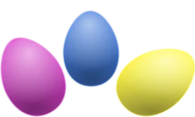 Pastel Easter Eggs Clipart - Soft-Hued Seasonal Illustration Design