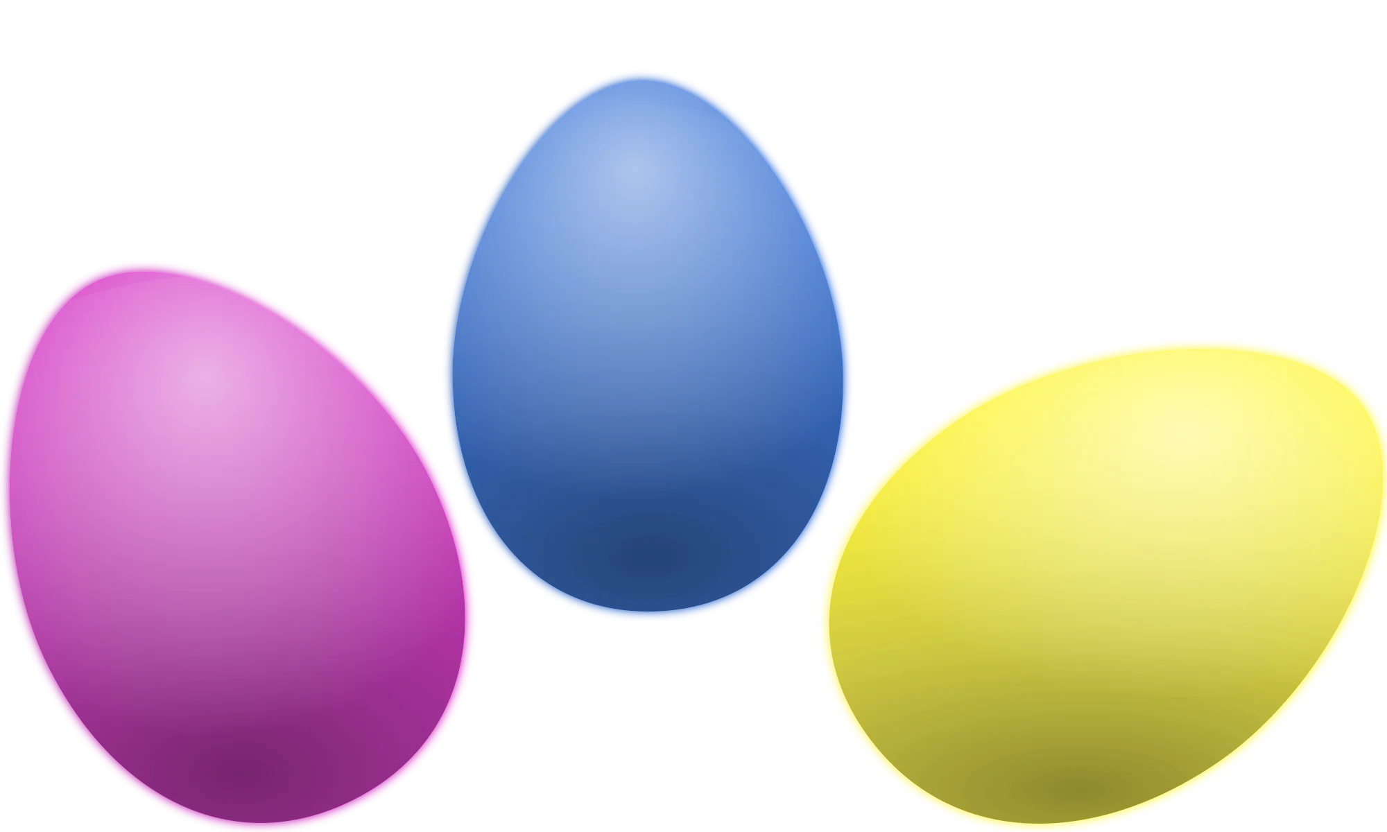 Pastel Easter Eggs Clipart - Soft-Hued Seasonal Illustration Design
