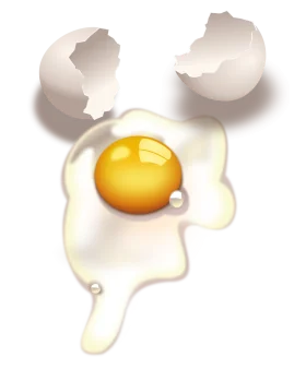Cracked Egg Clipart: A Delicate Dance of Broken Shell and Golden Yolk