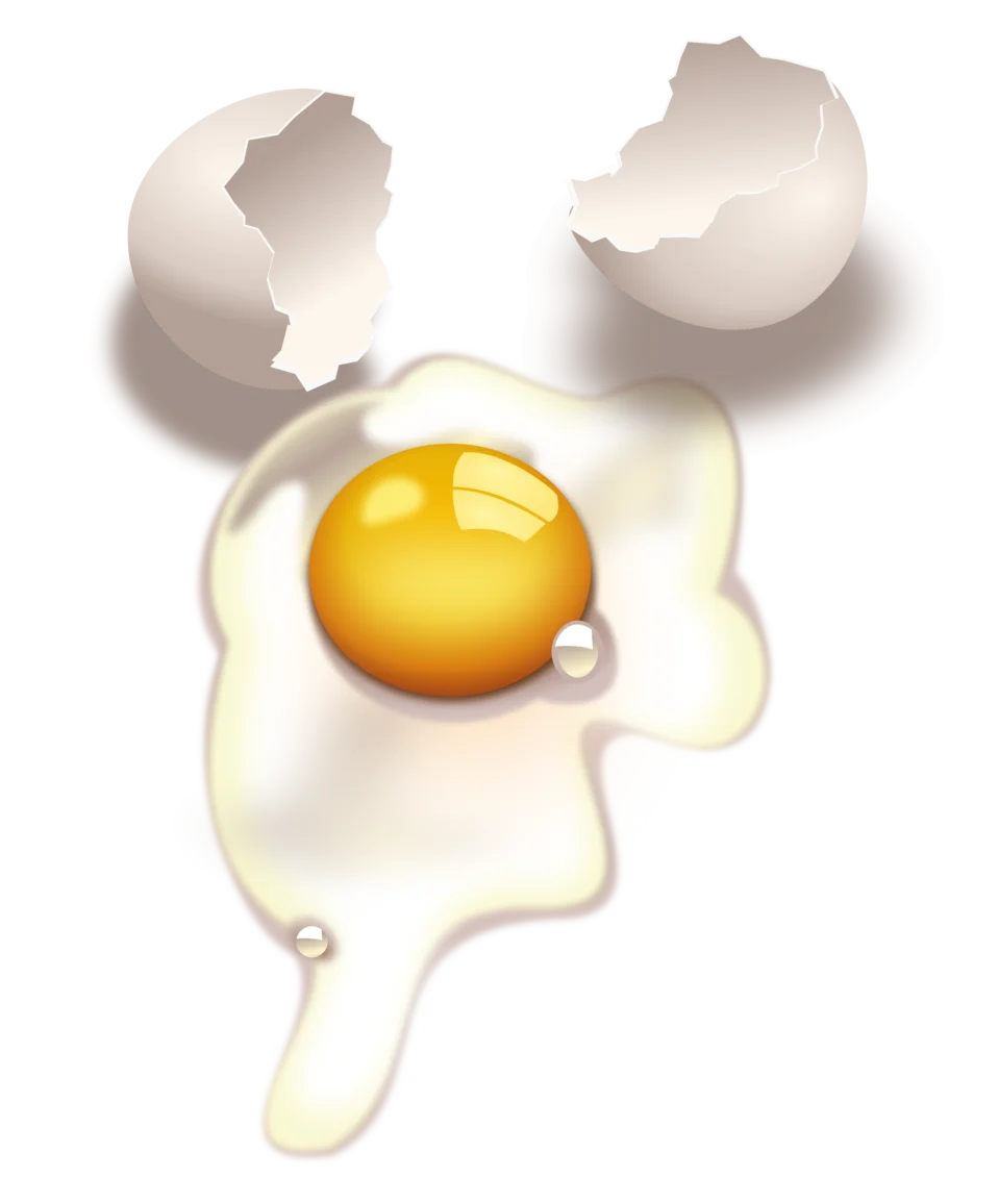 Cracked Egg Clipart: A Delicate Dance of Broken Shell and Golden Yolk