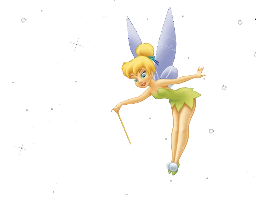 Enchanting Tinker Bell Fairy Clipart with Sparkling Magical Essence
