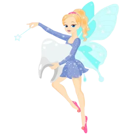 Whimsical Blue Fairy Clipart: Enchanting Magical Sprite Dancing with Delicate Wings