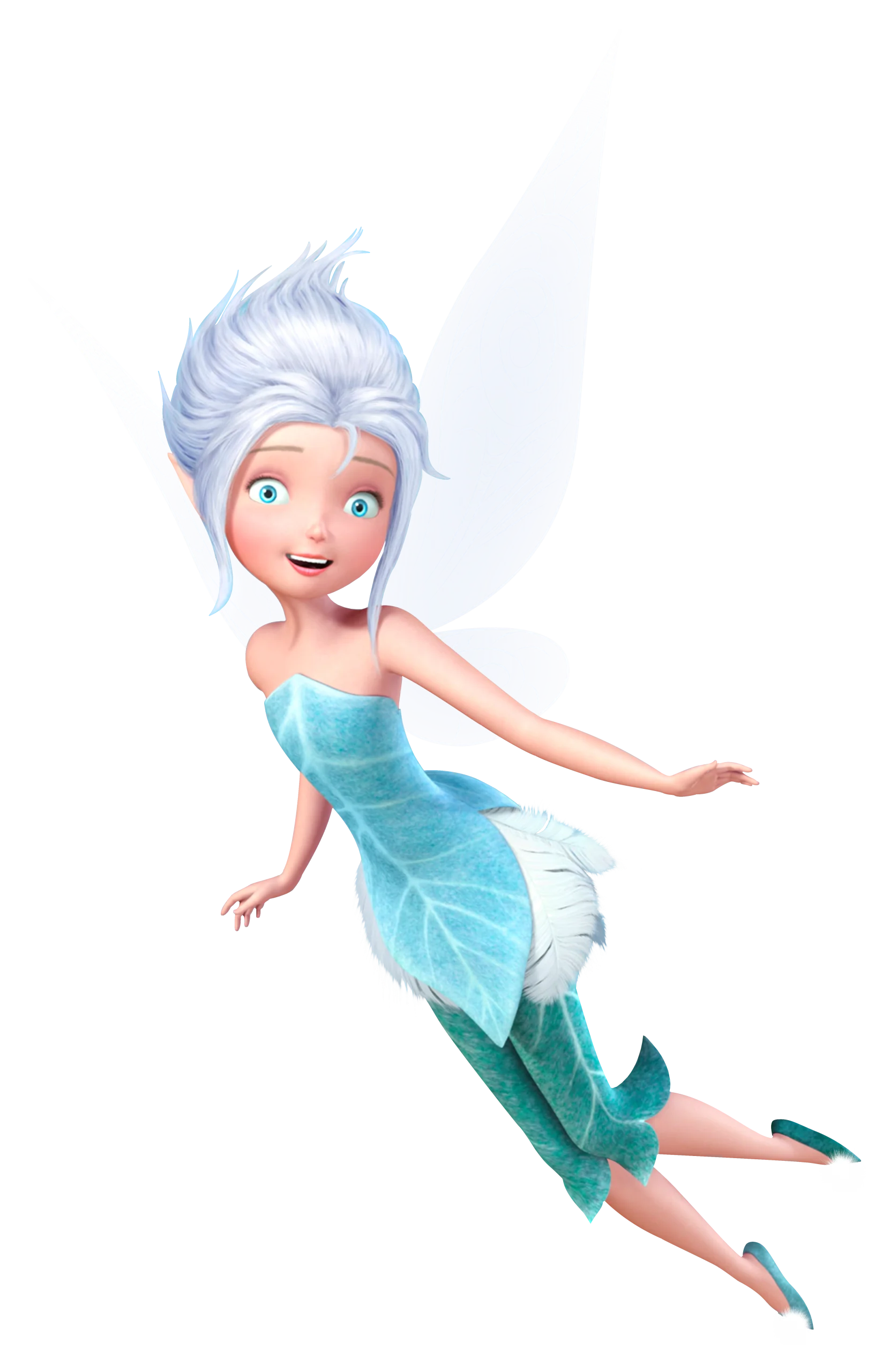 Whimsical Winter Fairy Clipart - Ethereal Blue Magical Sprite Dancing