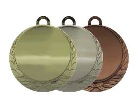 Elegant Championship Medals Clipart with Gold, Silver, and Bronze Finishes