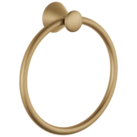 Elegant Golden Minimalist Circular Towel Ring Clipart for Modern Bathroom Decor