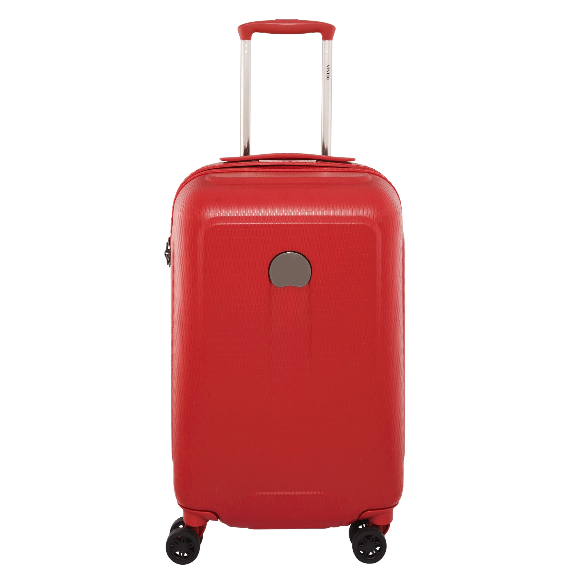 Sleek Red Hardshell Travel Companion Clipart for Modern Adventurers