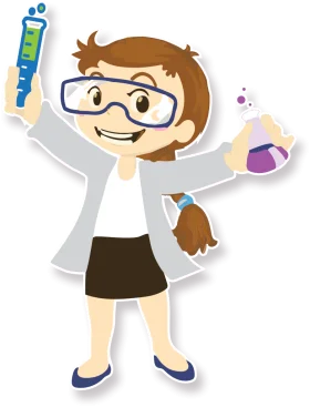 Cheerful Young Scientist Clipart: Exploring Laboratory Adventures with Enthusiasm