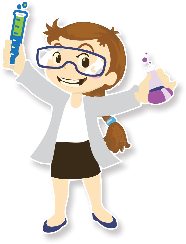 Cheerful Young Scientist Clipart: Exploring Laboratory Adventures with Enthusiasm