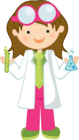 Cheerful Young Scientist Clipart: Exploring the Wonders of Scientific Discovery