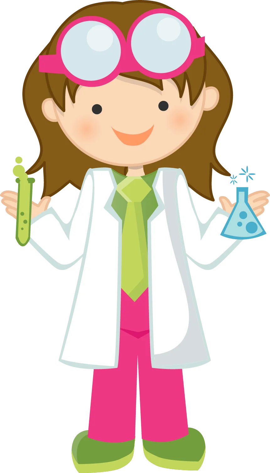 Cheerful Young Scientist Clipart: Exploring the Wonders of Scientific Discovery